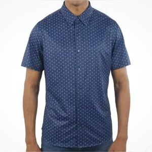 NWT! Jachs New York Men's Blue Short Sleeved Shirt, Sz S